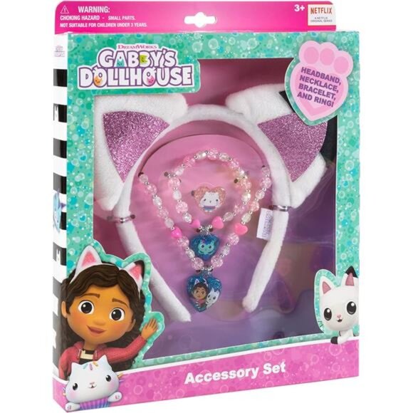 Gabby’s Dollhouse Accessory Set – Headband & Kids Jewelry for Girls - Picture 1 of 7